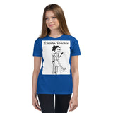 "Disaster Practice" Indie on Crutches, Youth Short Sleeve T-Shirt