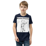 "Disaster Practice" Ike on Crutches, Youth Short Sleeve T-Shirt
